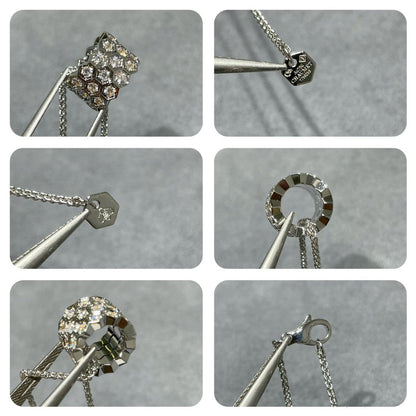 [Windsor Jewelry]BEE LOVE DIAMOND PAVED 3 ROW NECKLACE