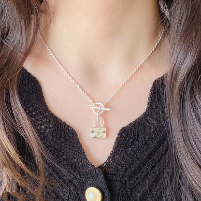 [Windsor Jewelry]CONSTANCE PEDANT SILVER NECKLACE