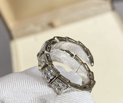 [Windsor Jewelry]SERPENTI RING SILVER DIAMOND PAVED