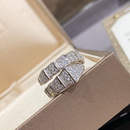 [Windsor Jewelry]SERPENTI RING SILVER DIAMOND PAVED