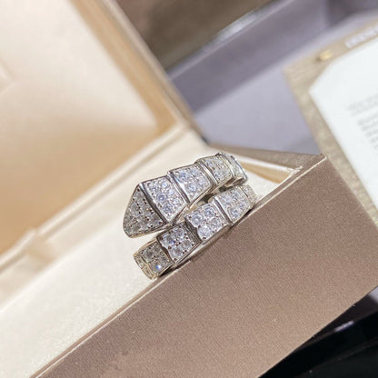 [Windsor Jewelry]SERPENTI RING SILVER DIAMOND PAVED
