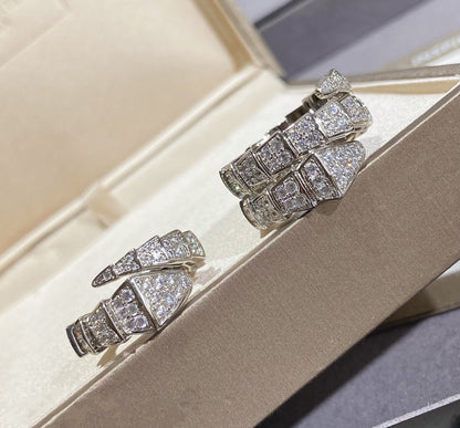 [Windsor Jewelry]SERPENTI LARGE RING SILVER DIAMOND PAVED