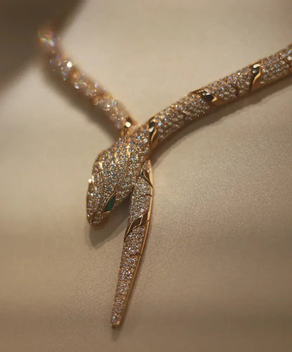 [Windsor Jewelry]HAUTE COUTURE GOLD SERPENTI NECKLACE