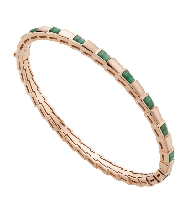 [Windsor Jewelry]SERPENTI BRACELET PINK GOLD MALACHITE