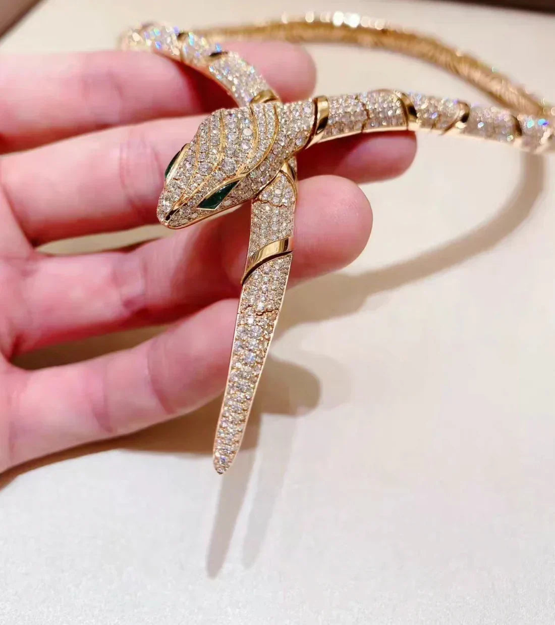 [Windsor Jewelry]HAUTE COUTURE GOLD SERPENTI NECKLACE