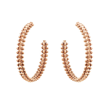 [Windsor Jewelry]CLASH LARGE HOOP EARRINGS