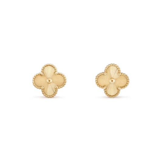 [Windsor Jewelry]CLOVER MINI 9.5MM LASER EARRINGS