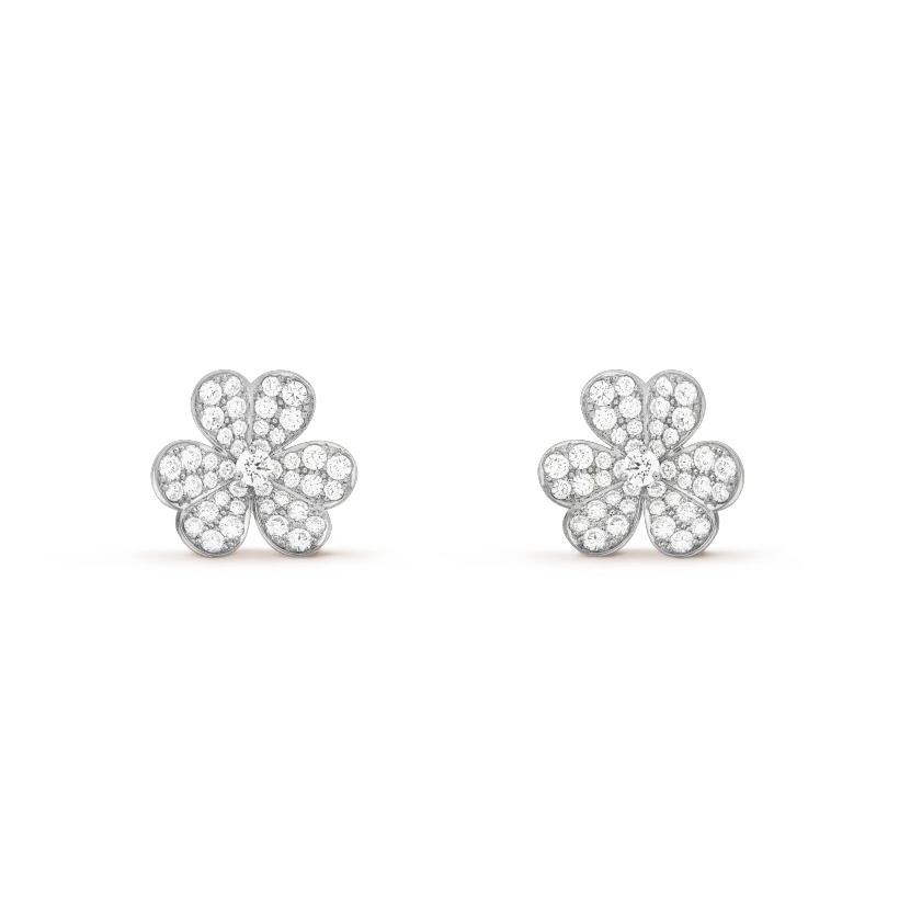 [Windsor Jewelry]CLOVER COMOS DIAMOND EARRINGS SILVER