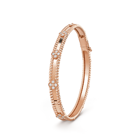 [Windsor Jewelry]CLOVER BRACELET 4MM DIAMONDS