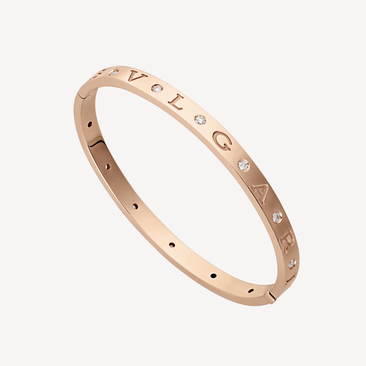 [Windsor Jewelry]ZERO 1 PINK GOLD 12 DIAMONDS BRACELET