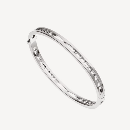 [Windsor Jewelry]ZERO 1 SPIRAL LOGO SILVER BRACELET