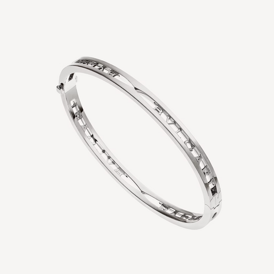 [Windsor Jewelry]ZERO 1 SPIRAL LOGO SILVER BRACELET