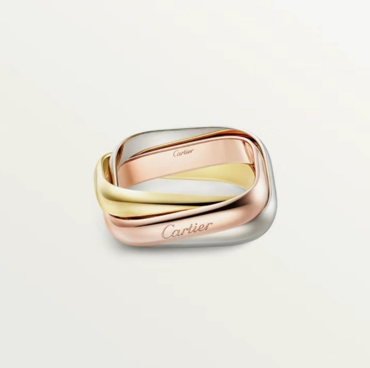 [Windsor Jewelry]TRINITY RING GOLD PINK GOLD SILVER