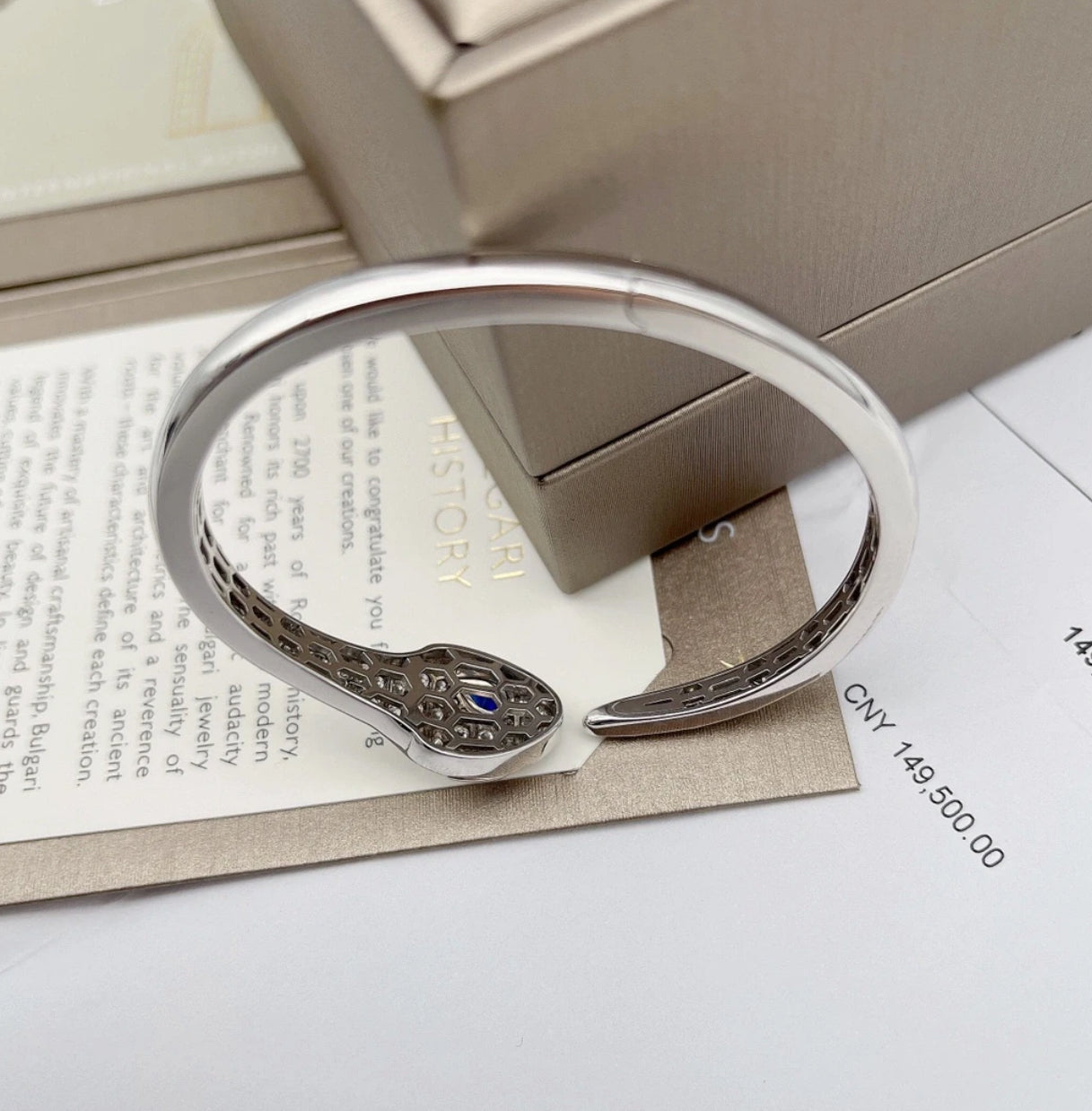 [Windsor Jewelry]HAUTE COUTURE SILVER SERPENTI BRACELET