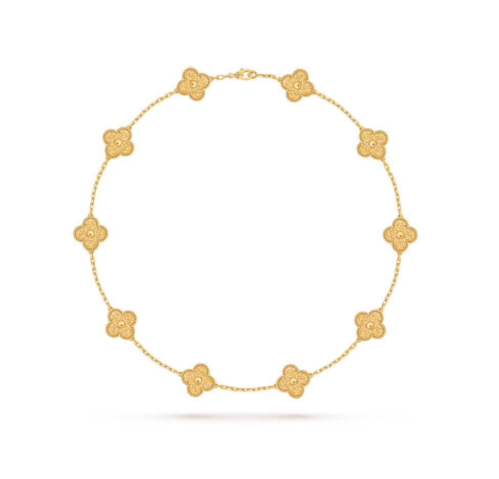 [Windsor Jewelry]CLOVERS THE 10-MOTIFS NECKLACE