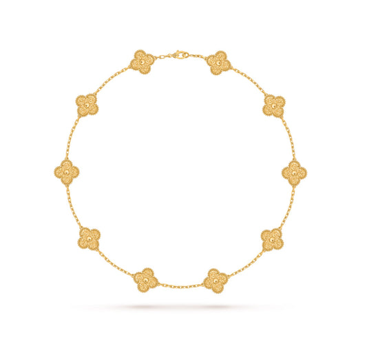 [Windsor Jewelry]CLOVERS THE 10-MOTIFS NECKLACE