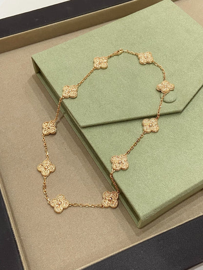 [Windsor Jewelry]CLOVERS THE 10-MOTIFS NECKLACE