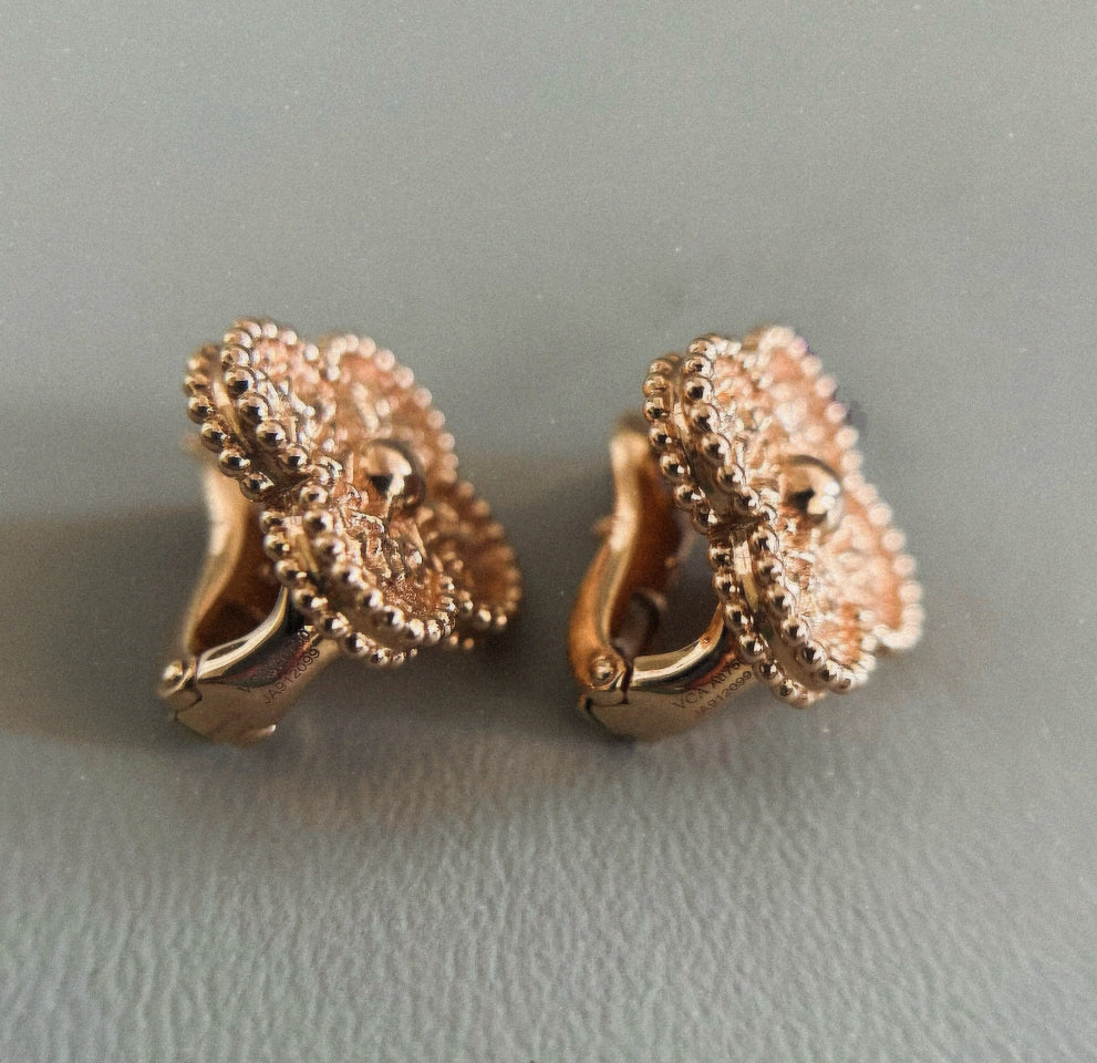 [Windsor Jewelry]CLOVER MEDIUM 1 MOTIFS LAVA EARRINGS