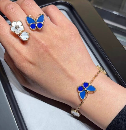 [Windsor Jewelry]LUCKY SPRING BUTTERFLY 5 MOTIF BRACELET