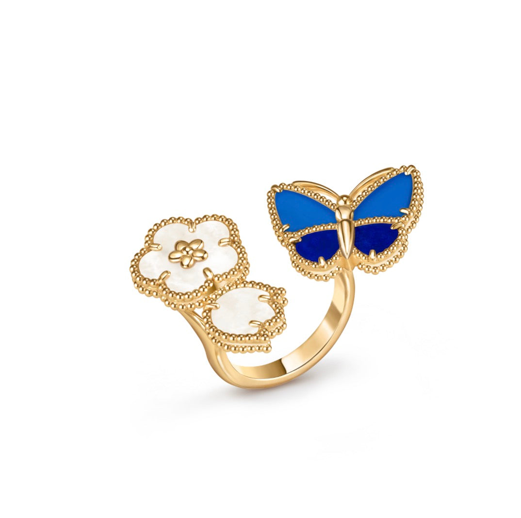 [Windsor Jewelry]LUCKY 3 MOTIF GOLD RING
