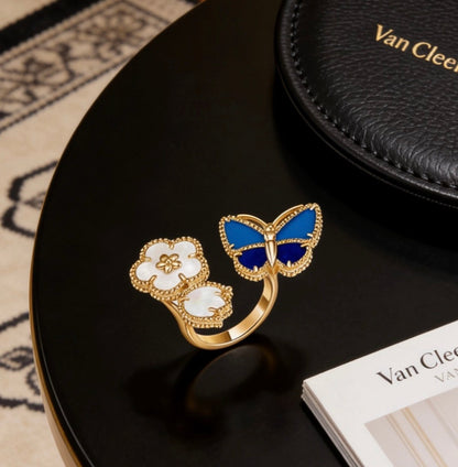[Windsor Jewelry]LUCKY 3 MOTIF GOLD RING