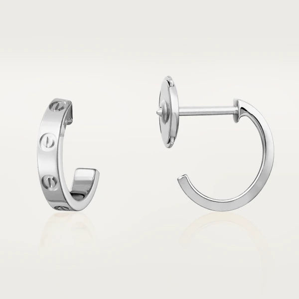[Windsor Jewelry]LOVE EARRINGS 2.65MM SILVER