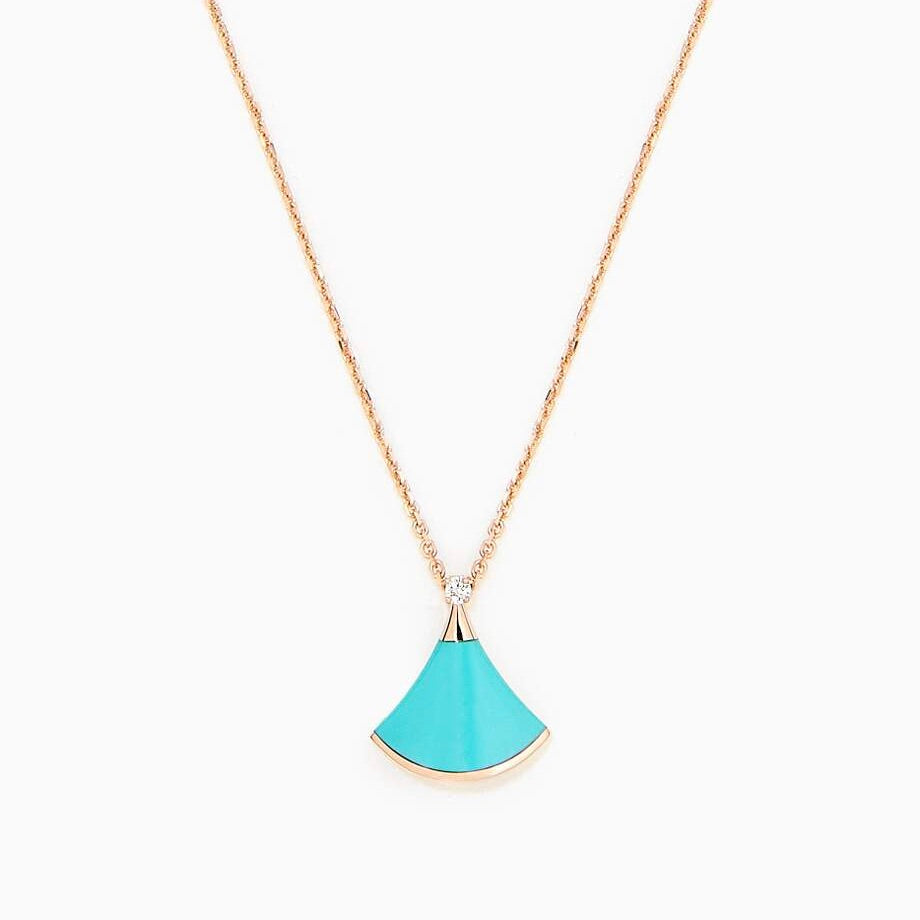 [Windsor Jewelry]DREAM NECKLACE TURQUOISE PINK GOLD