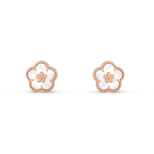 [Windsor Jewelry]LUCKY WHITE MOP EARRINGS