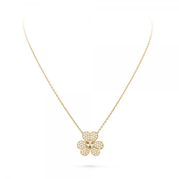 [Windsor Jewelry]FLOWER DIAMOND NECKLACE