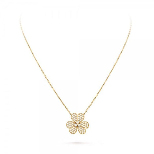 [Windsor Jewelry]FLOWER DIAMOND NECKLACE