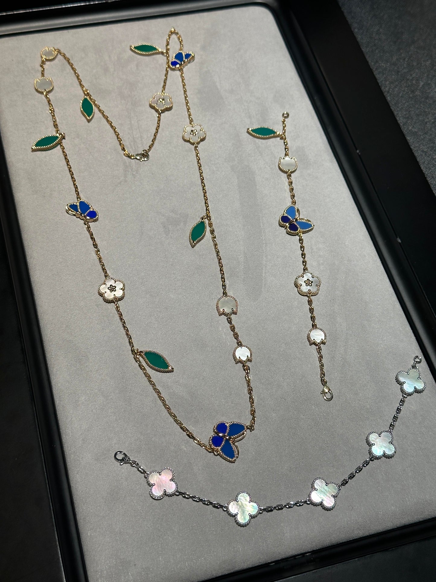 [Windsor Jewelry] 26 NEW CLOVER 15 MOTIFS LUCKY NECKLACE