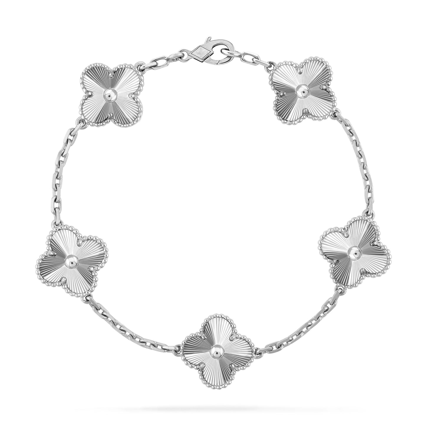 [Windsor Jewelry]CLOVER SILVER 5 MOTIFS BRACELET