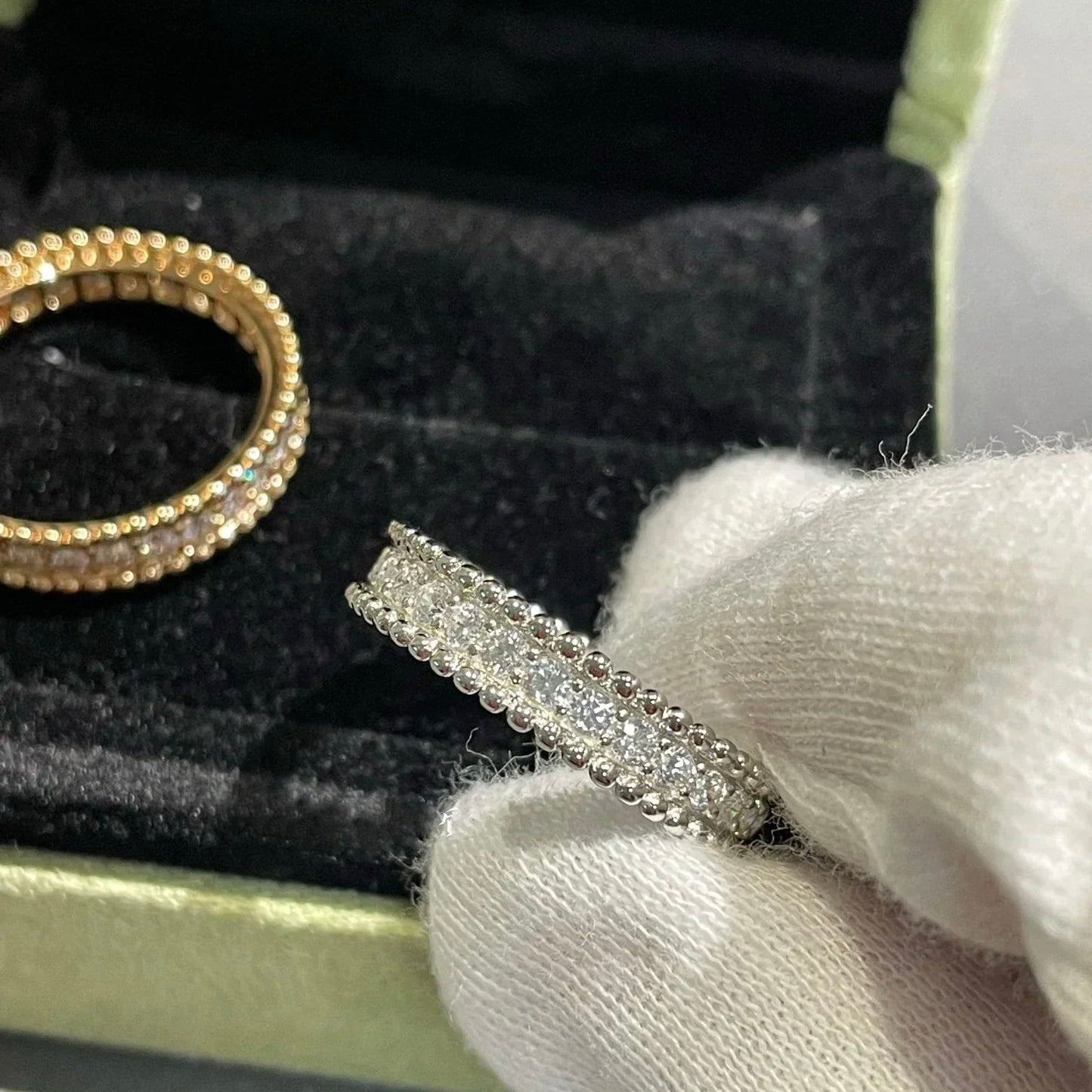[Windsor Jewelry]PERLEE DIAMOND SILVER RING