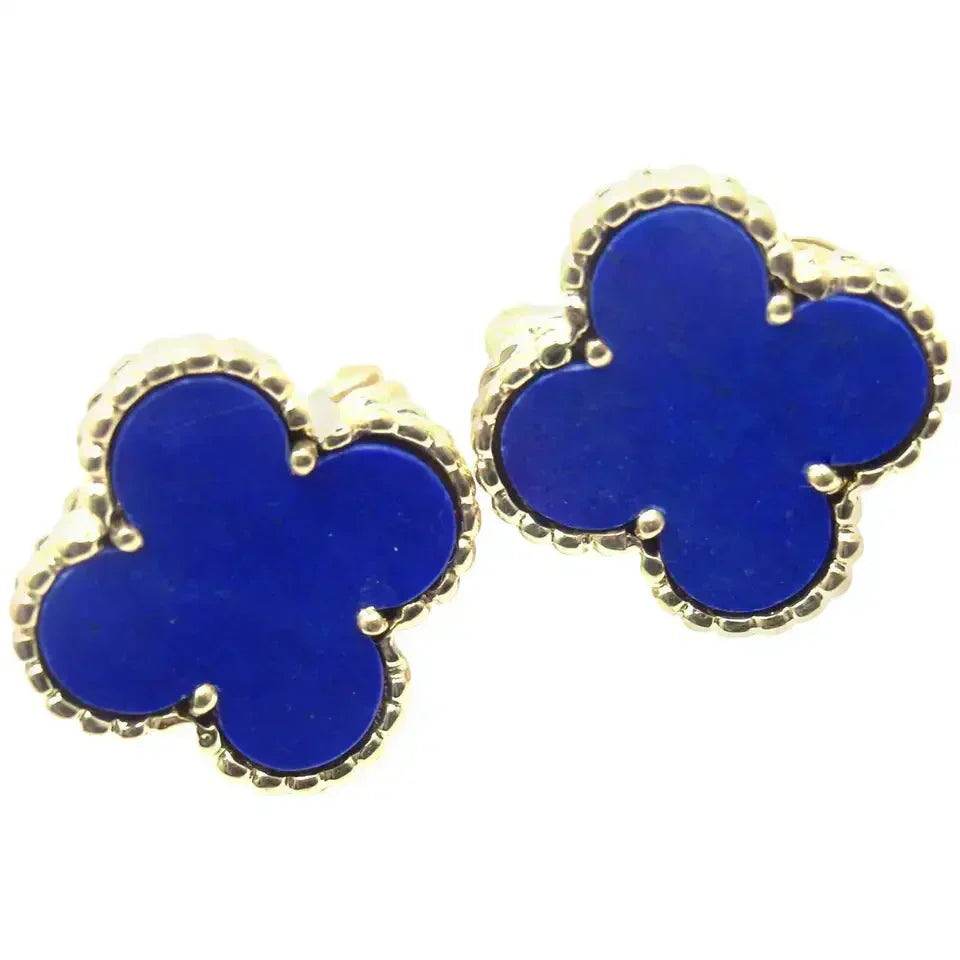 [Windsor Jewelry]CLOVER MINI 9.5MM TURQUOISE EARRINGS
