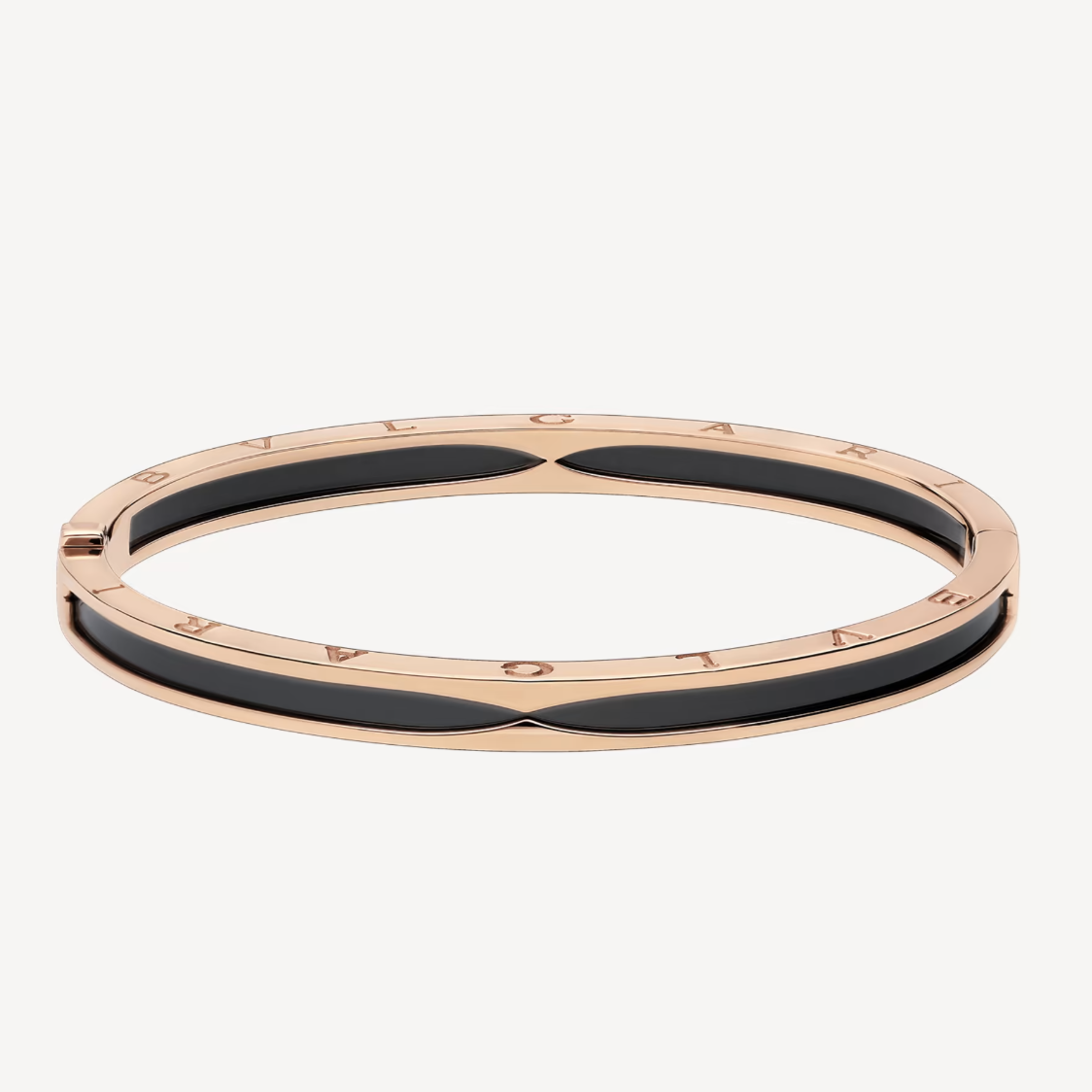 [Windsor Jewelry]ZERO 1 PINK GOLD WITH BLACK CERAMIC BRACELET
