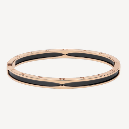 [Windsor Jewelry]ZERO 1 PINK GOLD WITH BLACK CERAMIC BRACELET
