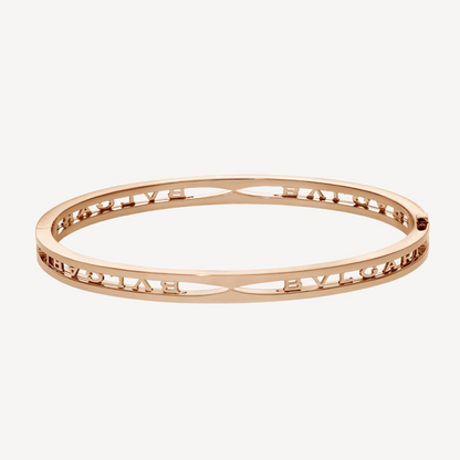 [Windsor Jewelry]ZERO 1 SPIRAL LOGO PINK GOLD BRACELET