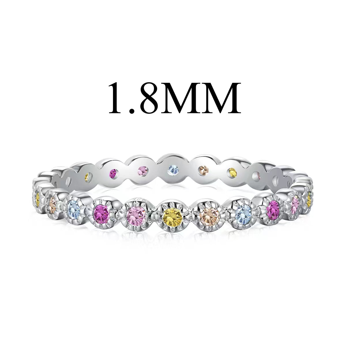 [Windsor Jewelry]Unique Scintillating Round Cut Daily Ring