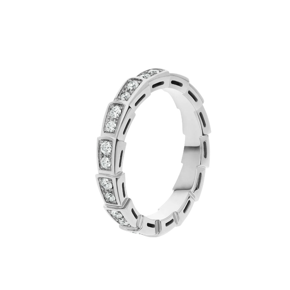 [Windsor Jewelry]SERPENTI RING SILVER DIAMOND PAVED 3MM