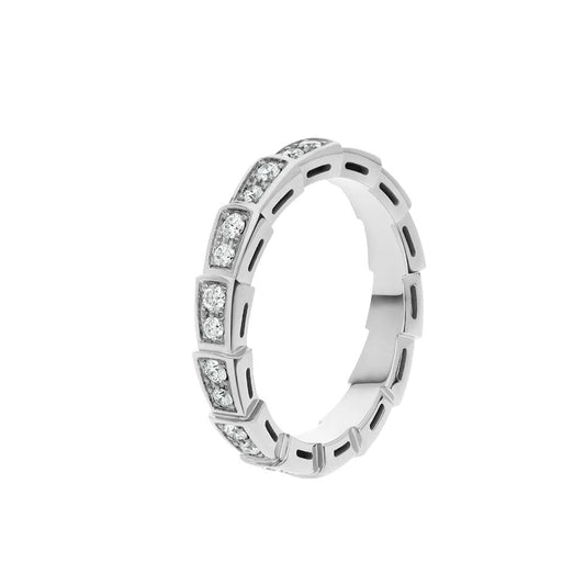 [Windsor Jewelry]SERPENTI RING SILVER DIAMOND PAVED 3MM