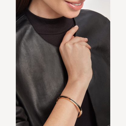 [Windsor Jewelry]ZERO 1 PINK GOLD WITH BLACK CERAMIC BRACELET
