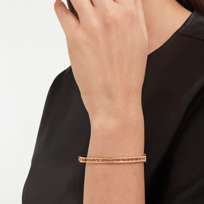 [Windsor Jewelry]ZERO 1 SPIRAL LOGO PINK GOLD BRACELET