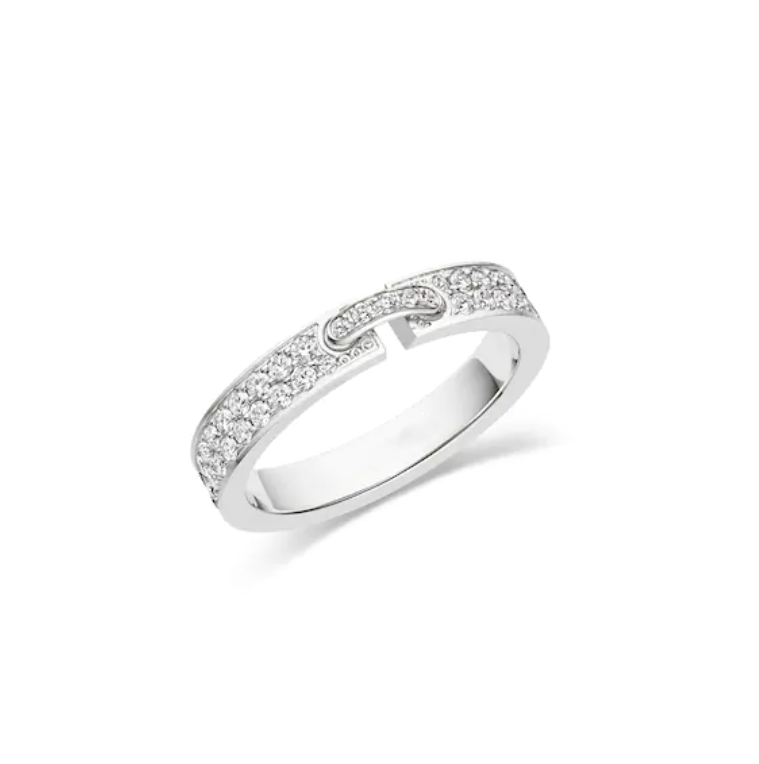 [Windsor Jewelry]ALLIANCE LIENS VIDENCE PAVED DIAMOND 4MM RING