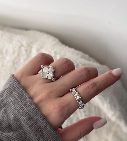 [Windsor Jewelry]CLOVER RIVERSIBLE SLIVER RING