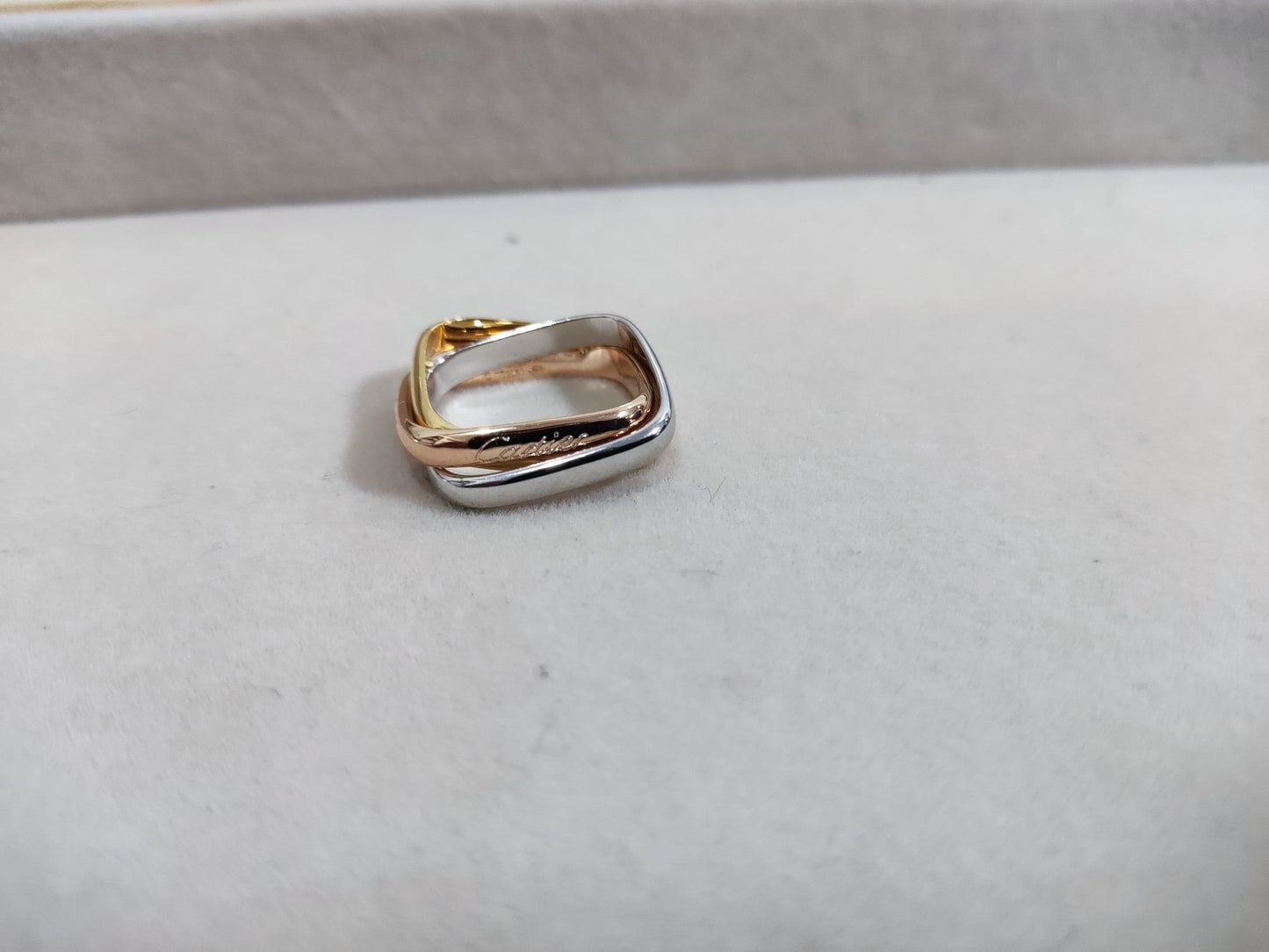 [Windsor Jewelry]TRINITY RING GOLD PINK GOLD SILVER