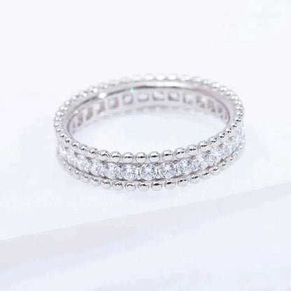 [Windsor Jewelry]PERLEE DIAMOND SILVER RING