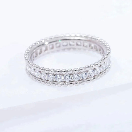 [Windsor Jewelry]PERLEE DIAMOND SILVER RING