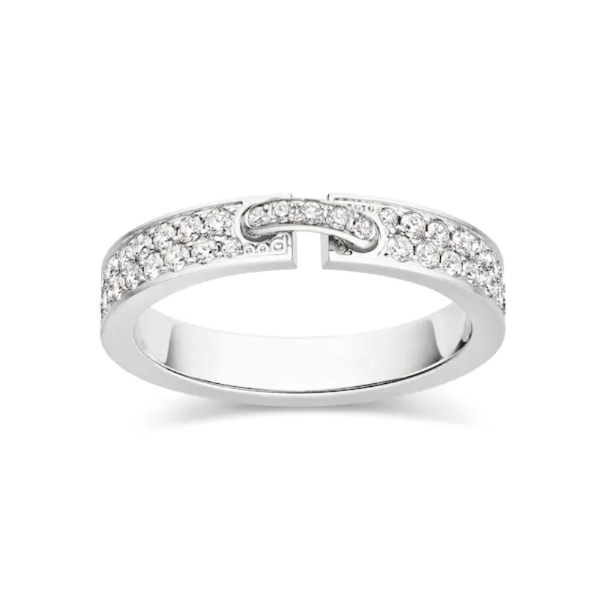 [Windsor Jewelry]ALLIANCE LIENS VIDENCE PAVED DIAMOND 4MM RING