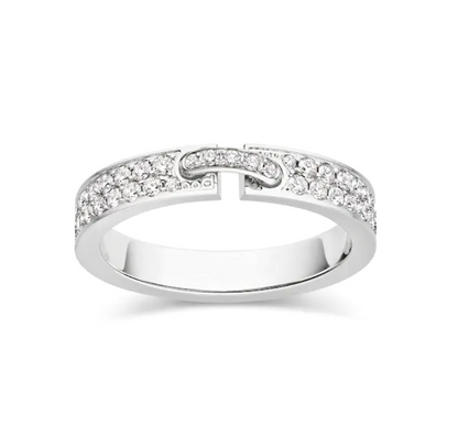 [Windsor Jewelry]ALLIANCE LIENS VIDENCE PAVED DIAMOND 4MM RING