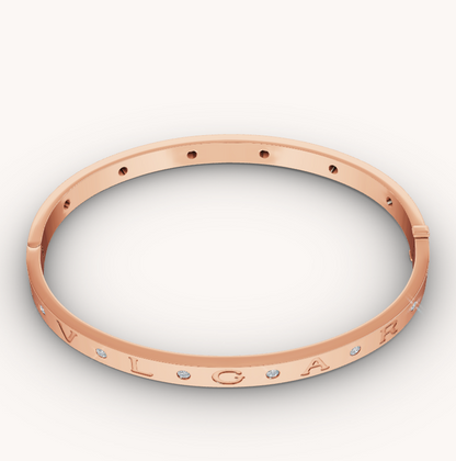 [Windsor Jewelry]ZERO 1 PINK GOLD 12 DIAMONDS BRACELET